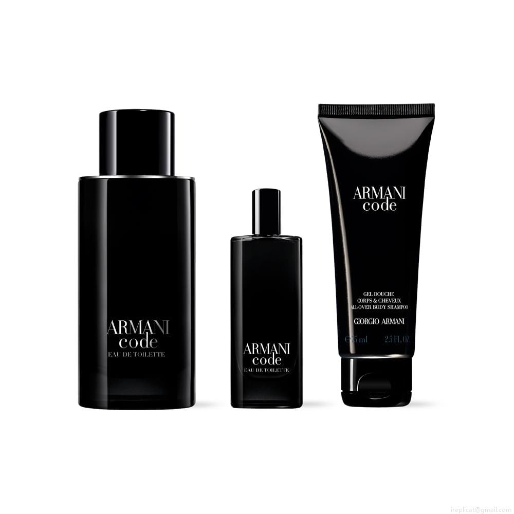 Kit Perfume Giorgio Armani Code Eau de Toilette Masculino 125 ml + Miniatura 15 ml + Gel De Banho 75 ml