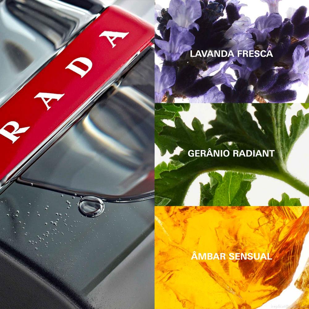 Kit Perfume Prada Luna Rossa Carbon Eau de Toilette Masculino 100 ml + Miniatura 10 ml