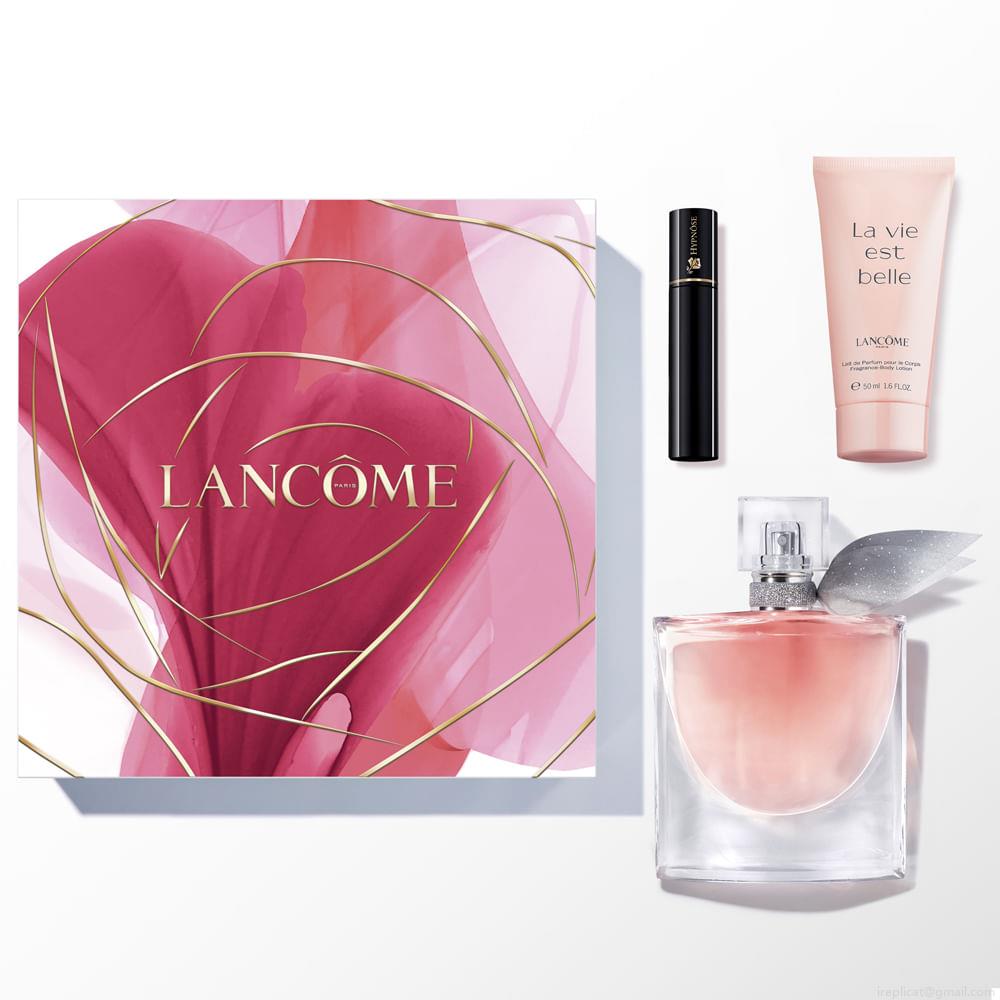 Kit Perfume Lancôme La Vi Est Belle Eau de Parfum Feminino 50 ml + Máscara De Cílios 2 ml + Loção 50 ml