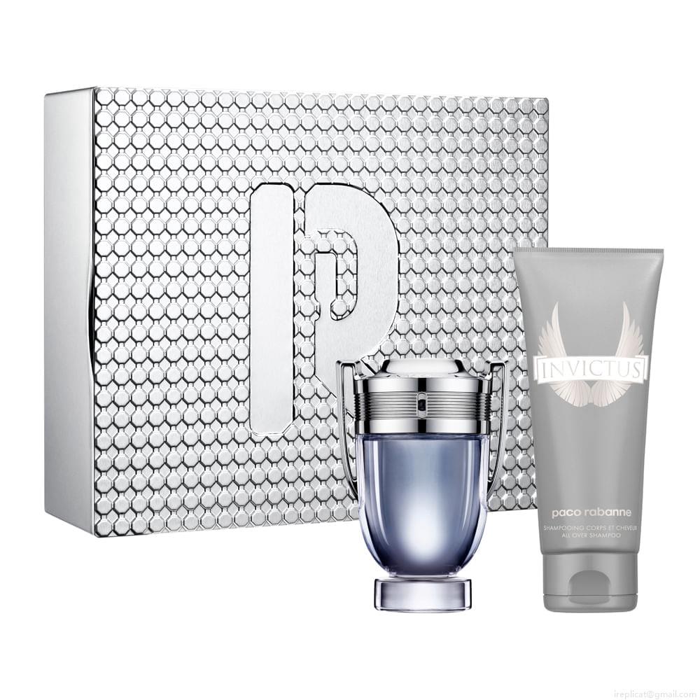 Kit Perfume Paco Rabanne Invictus Masculino Eau de Toilette 100 ml + Shampoo 100 ml