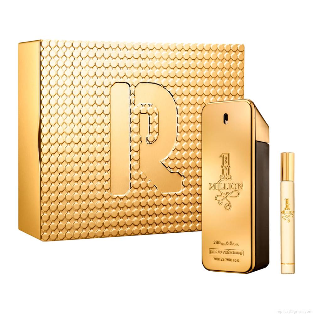 Kit Perfume Paco Rabanne 1 Million Masculino Eau de Toilette 200 ml +Miniatura 10 ml