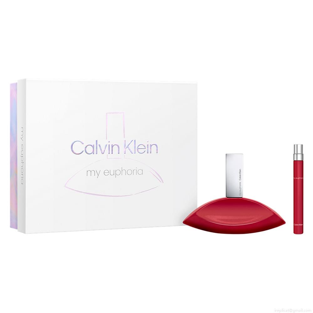 Kit Perfume Calvin Klein My Euphoria Eau de Parfum Feminino 100 ml + Miniatura10 ml