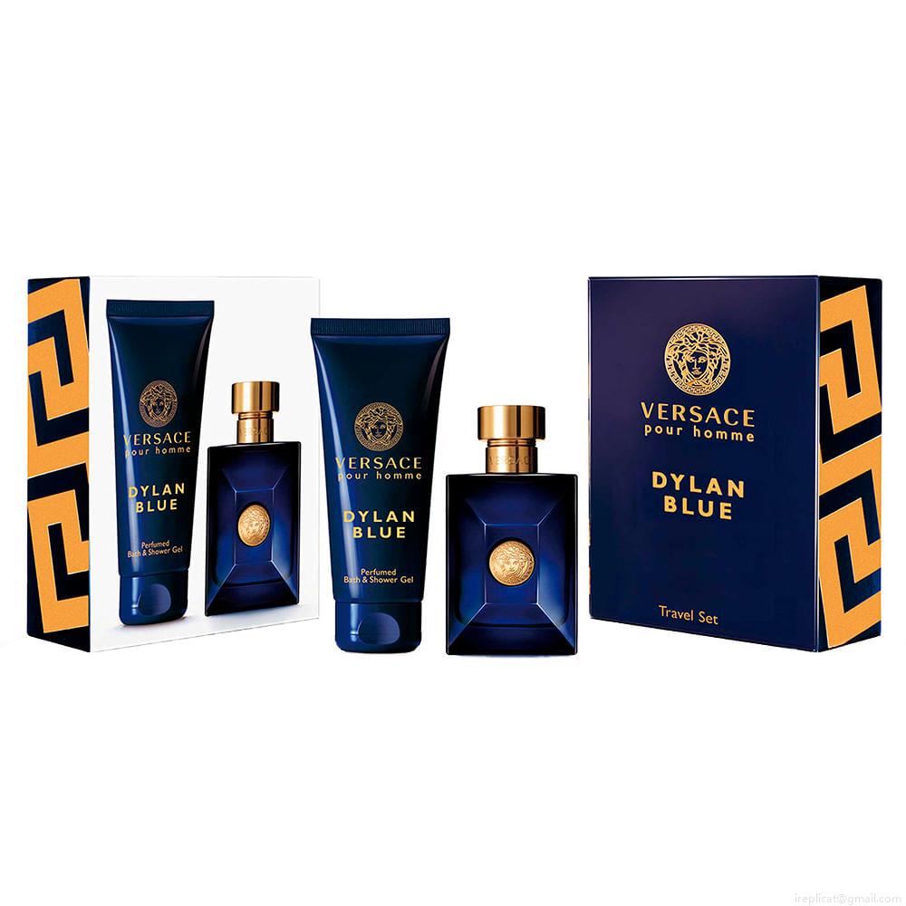 Kit Perfume Versace Dylan Blue Ph Masculino Eau de Toilette 50 ml + Gel de Banho 100 ml