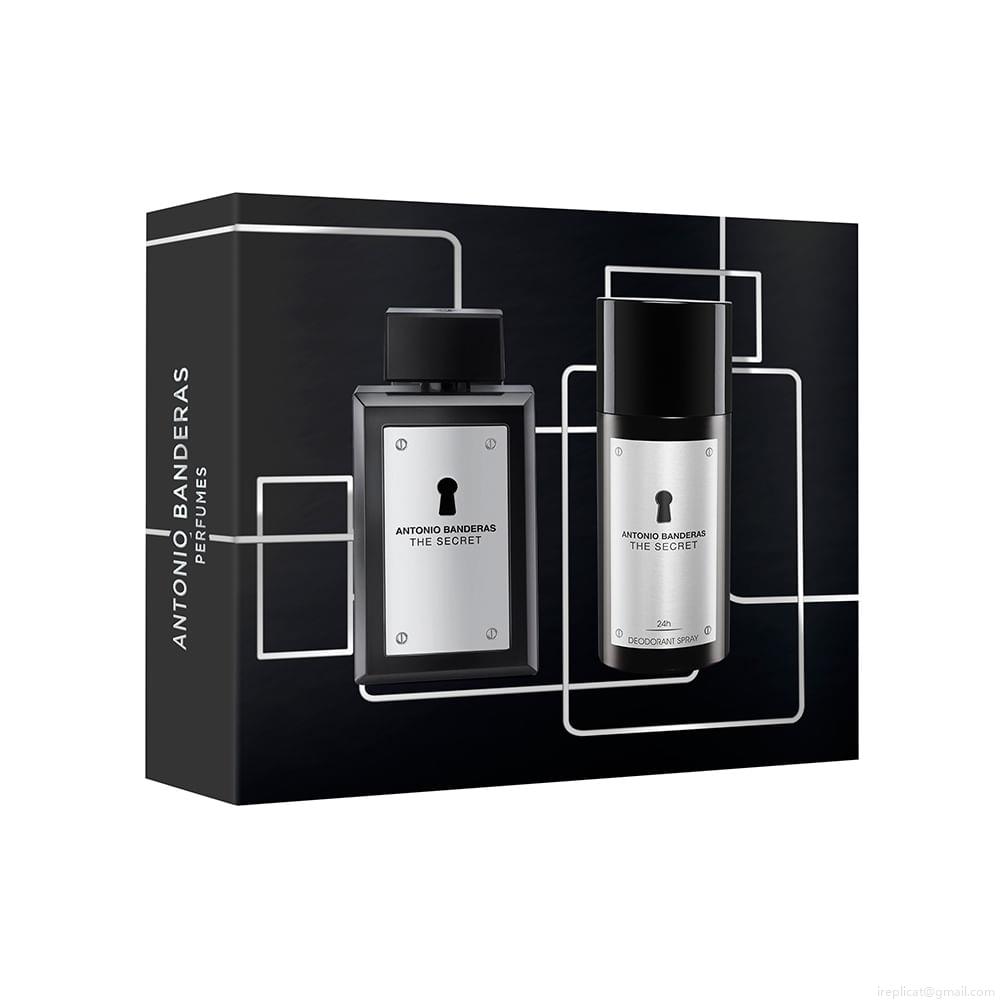 Kit Perfume Banderas The Secret Masculino Eau de Toilette 100 ml + Desodorante 150 ml