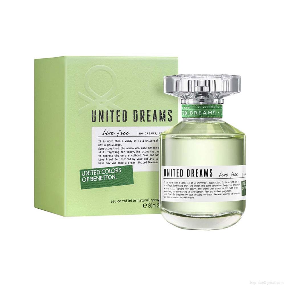 Perfume Benetton United Dreams Live Free II Feminino Eau de Toilette 80 ml