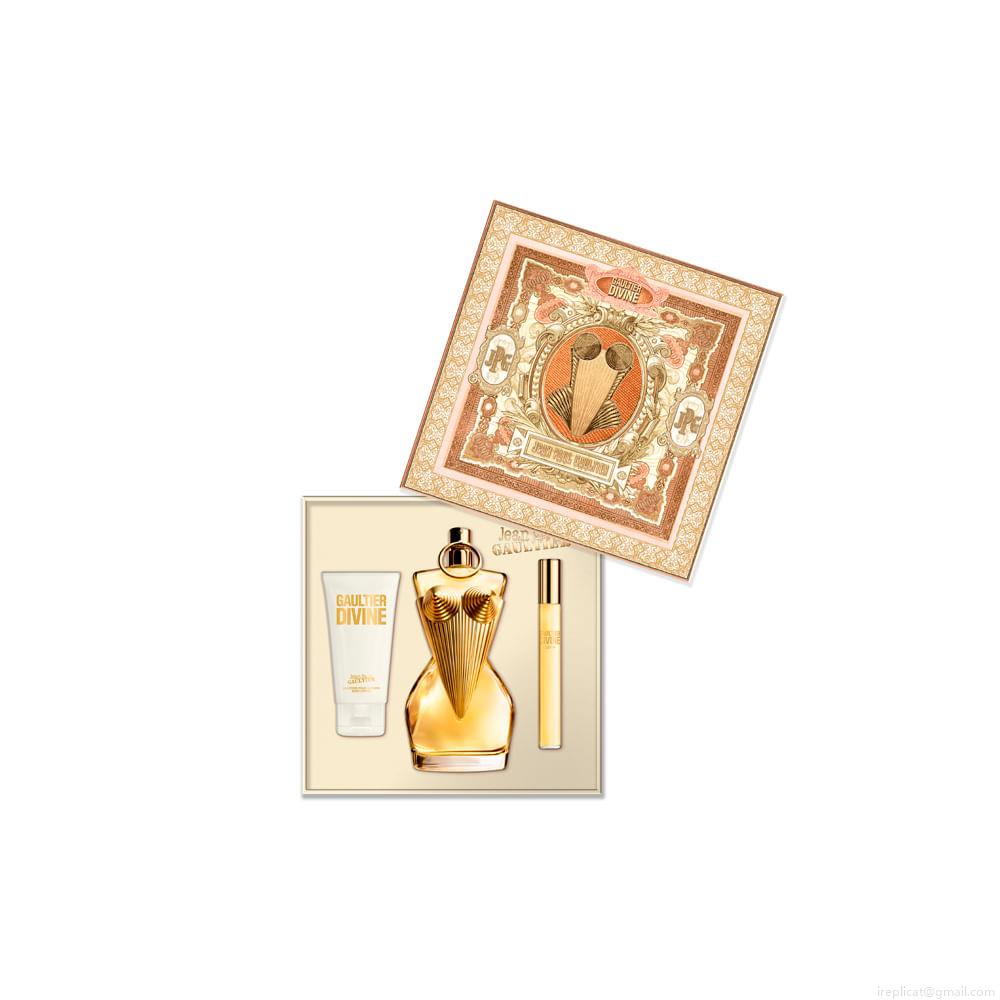 Kit Perfume Jean Paul Gaultier Divine Feminino Eau de Parfum 100 ml + Loção Corporal 75 ml + Miniatura 10 ml