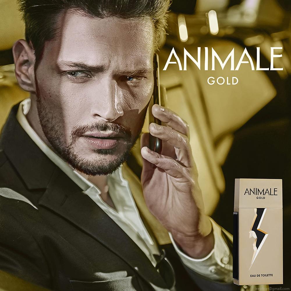 Perfume Animale Gold Masculino Eau de Toilette 30 ml