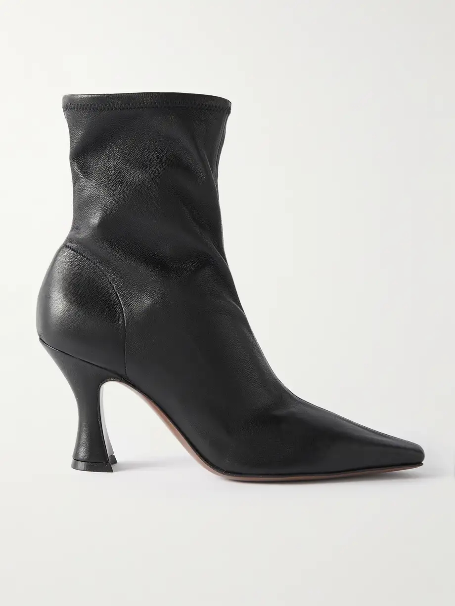 Ran stretch-leather ankle boots