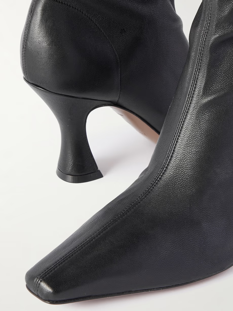 Ran stretch-leather ankle boots