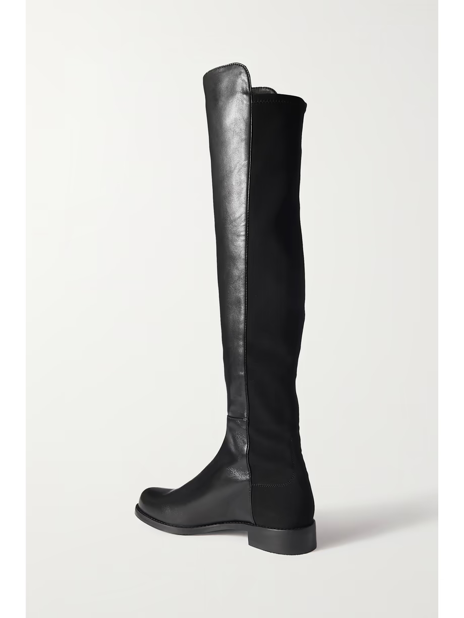 5050 Lift leather and stretch over-the-knee boots