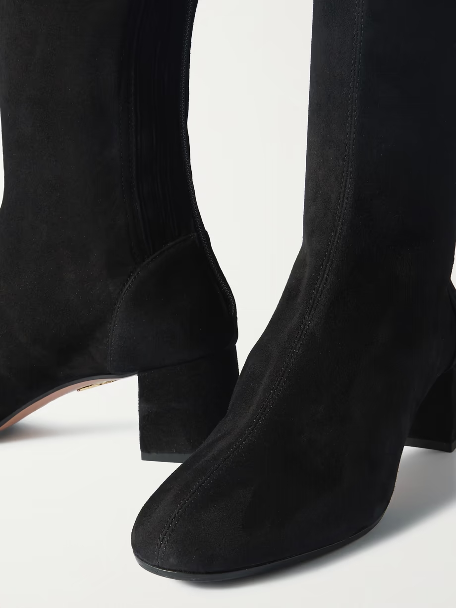 Saint Honore suede knee boots