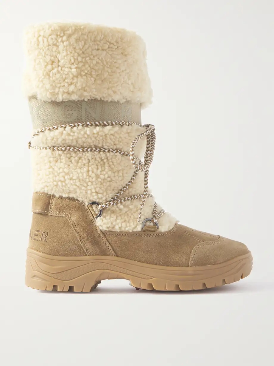 Alta Badia 2 B shearling and suede snow boots