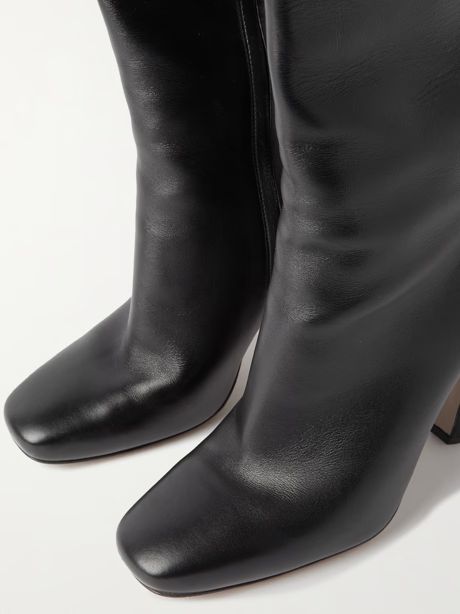 Veneta leather knee boots