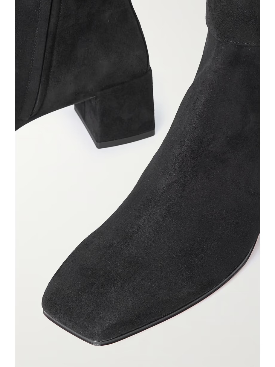 So Vivier buckled suede ankle boots