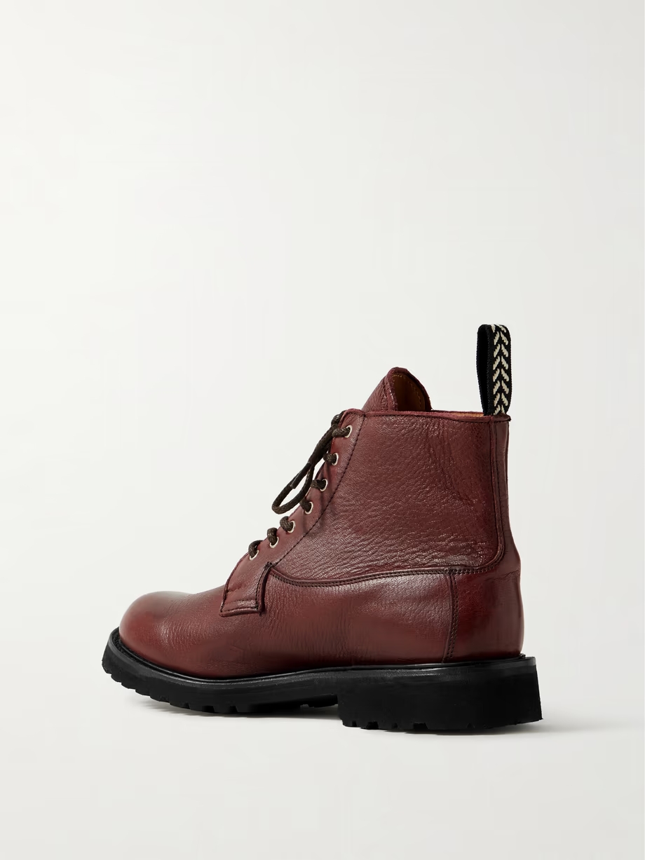 + Tricker’s Camilla textured-leather ankle boots