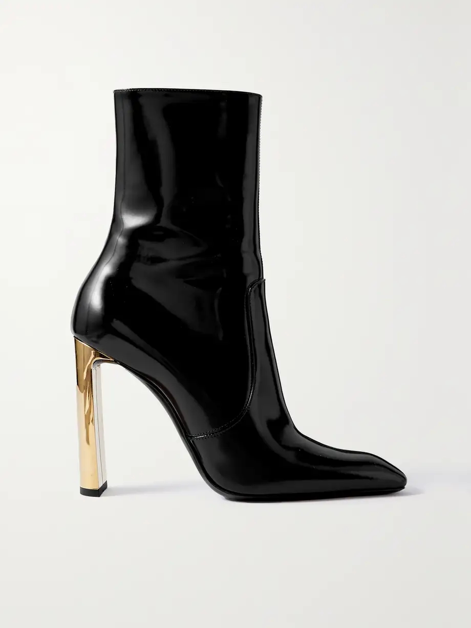 Auteuil patent-leather ankle boots