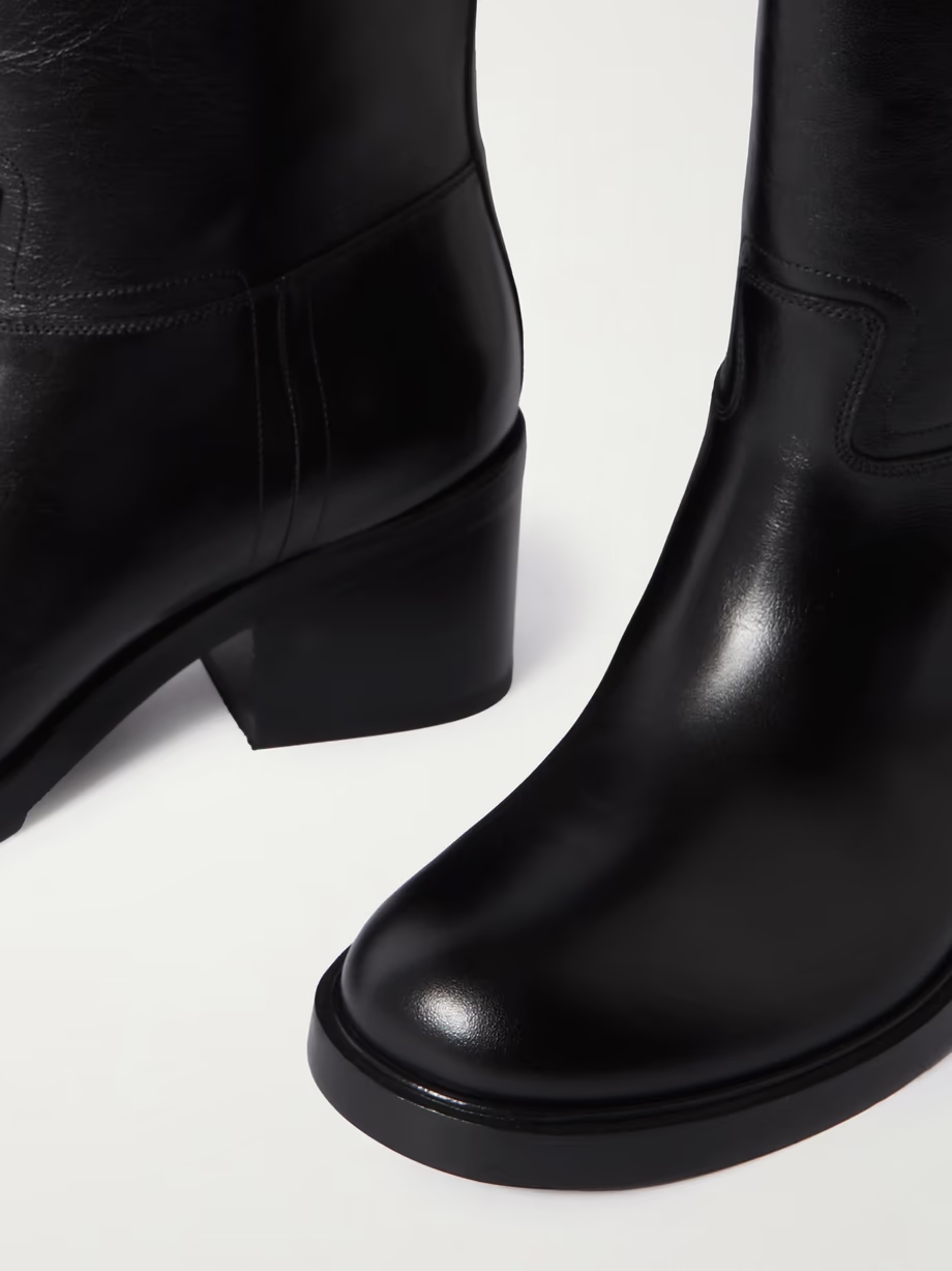 Pongo leather ankle boots