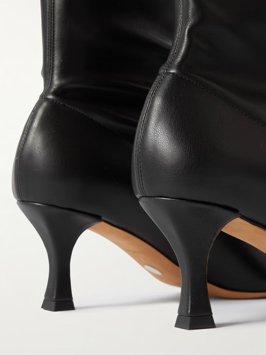 Over-the-knee leather boots