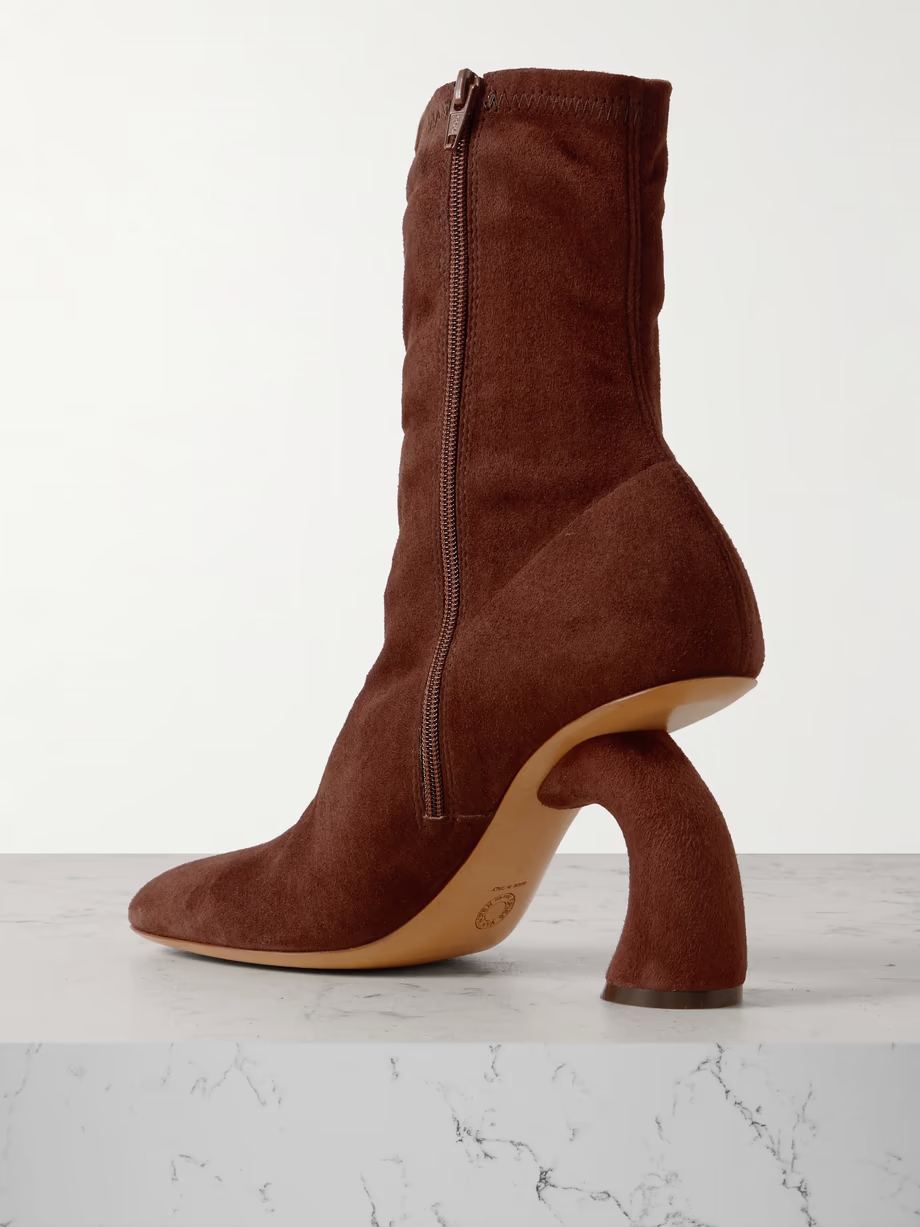 Suede ankle boots