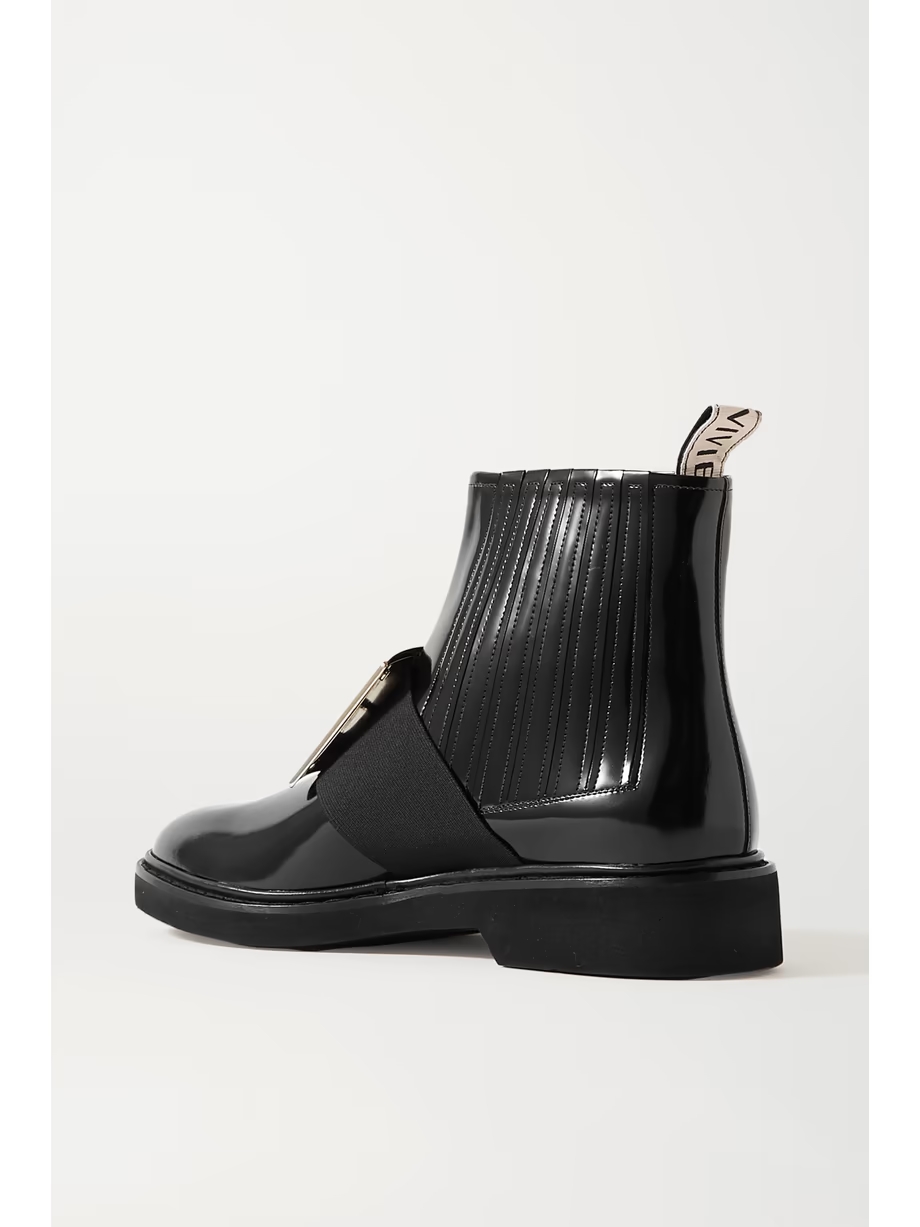 Viv Ranger embellished patent-leather Chelsea boots