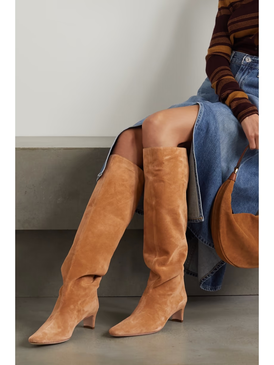 Wally suede knee boots