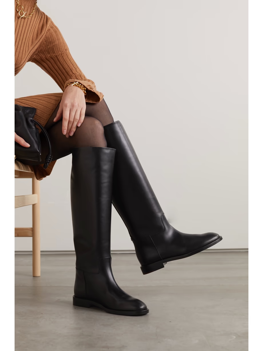 Decker leather knee boots