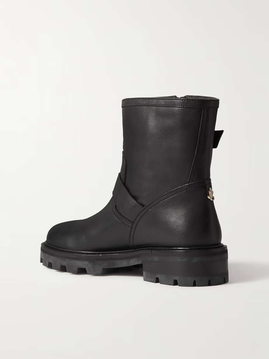 Youth II buckled leather ankle boots