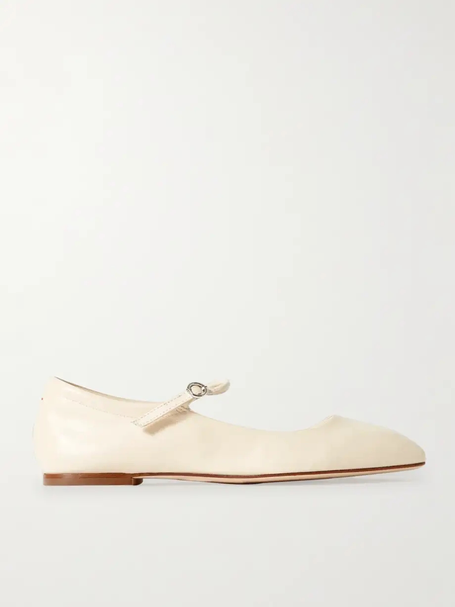 Uma leather Mary Jane ballet flats