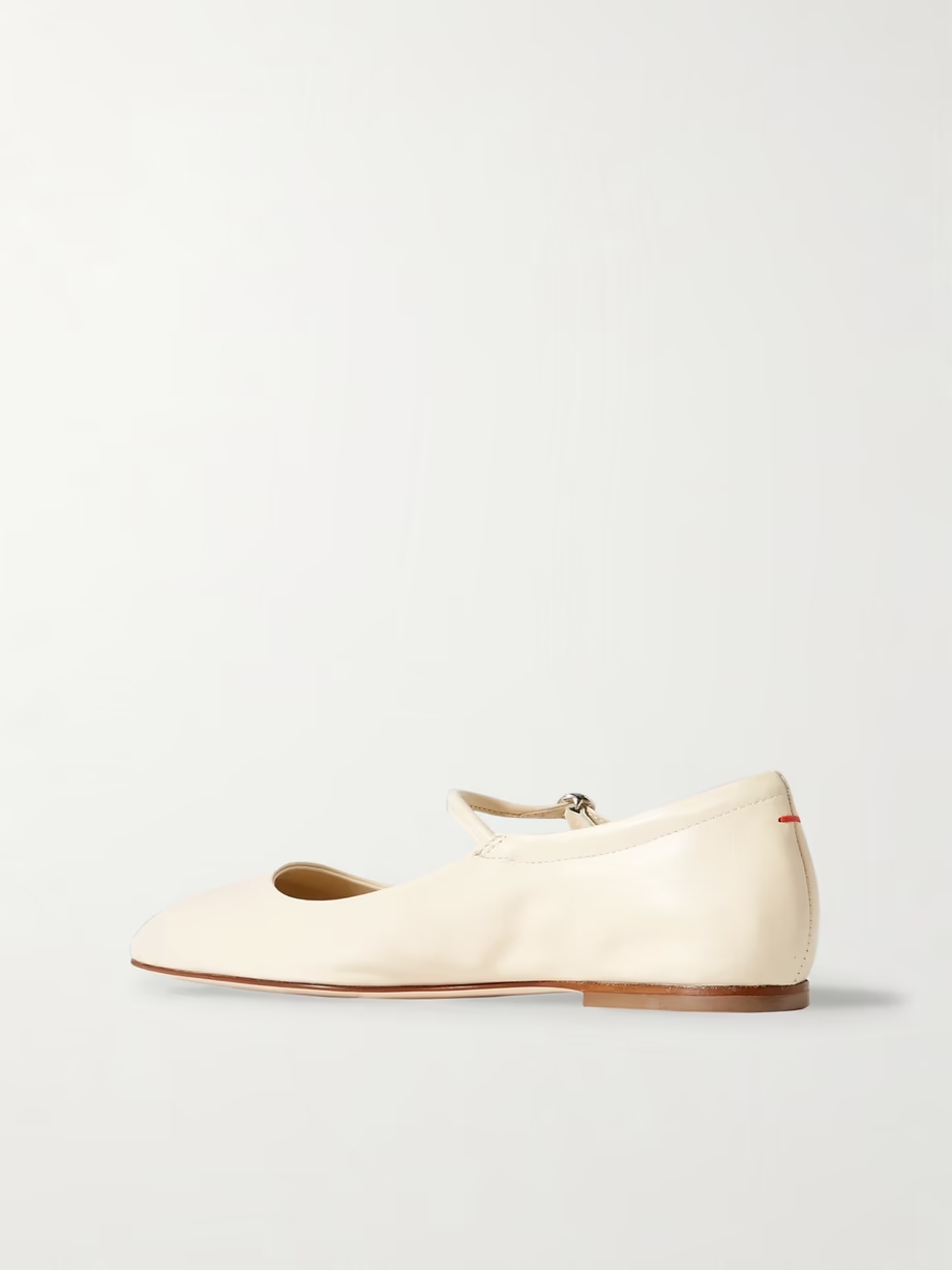 Uma leather Mary Jane ballet flats