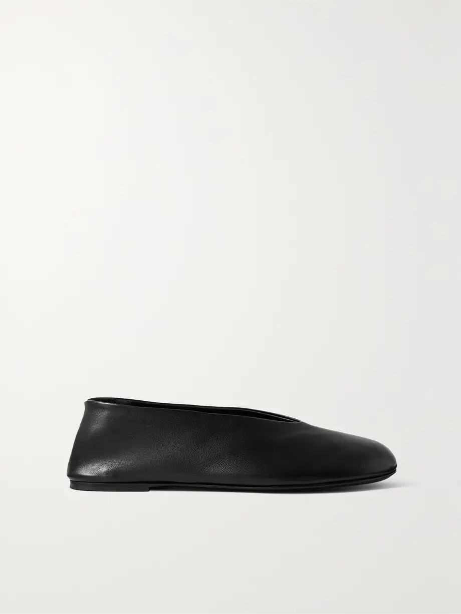 Marcy leather ballet flats