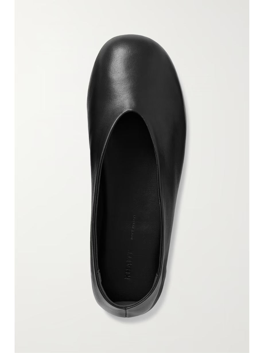 Marcy leather ballet flats