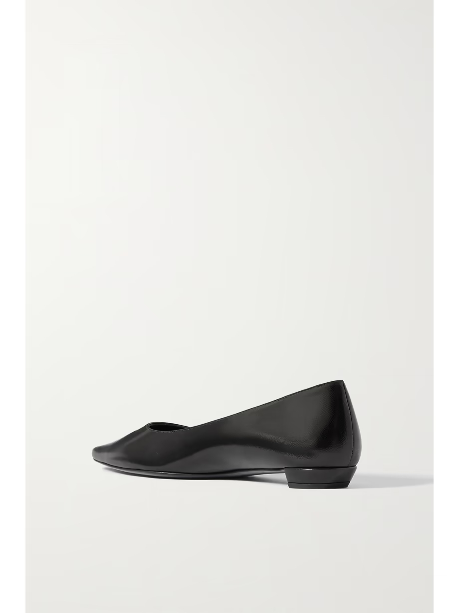 Claudette leather point-toe flats