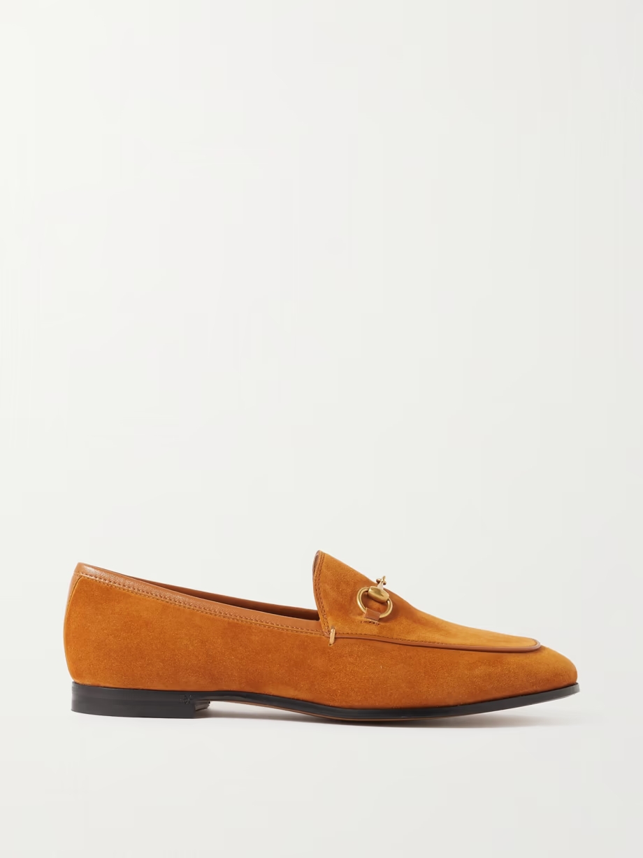 Jordaan horsebit-detailed suede loafers