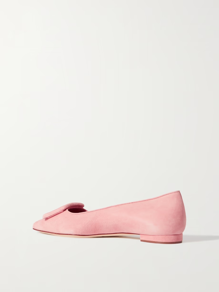 Maysale suede point-toe flats