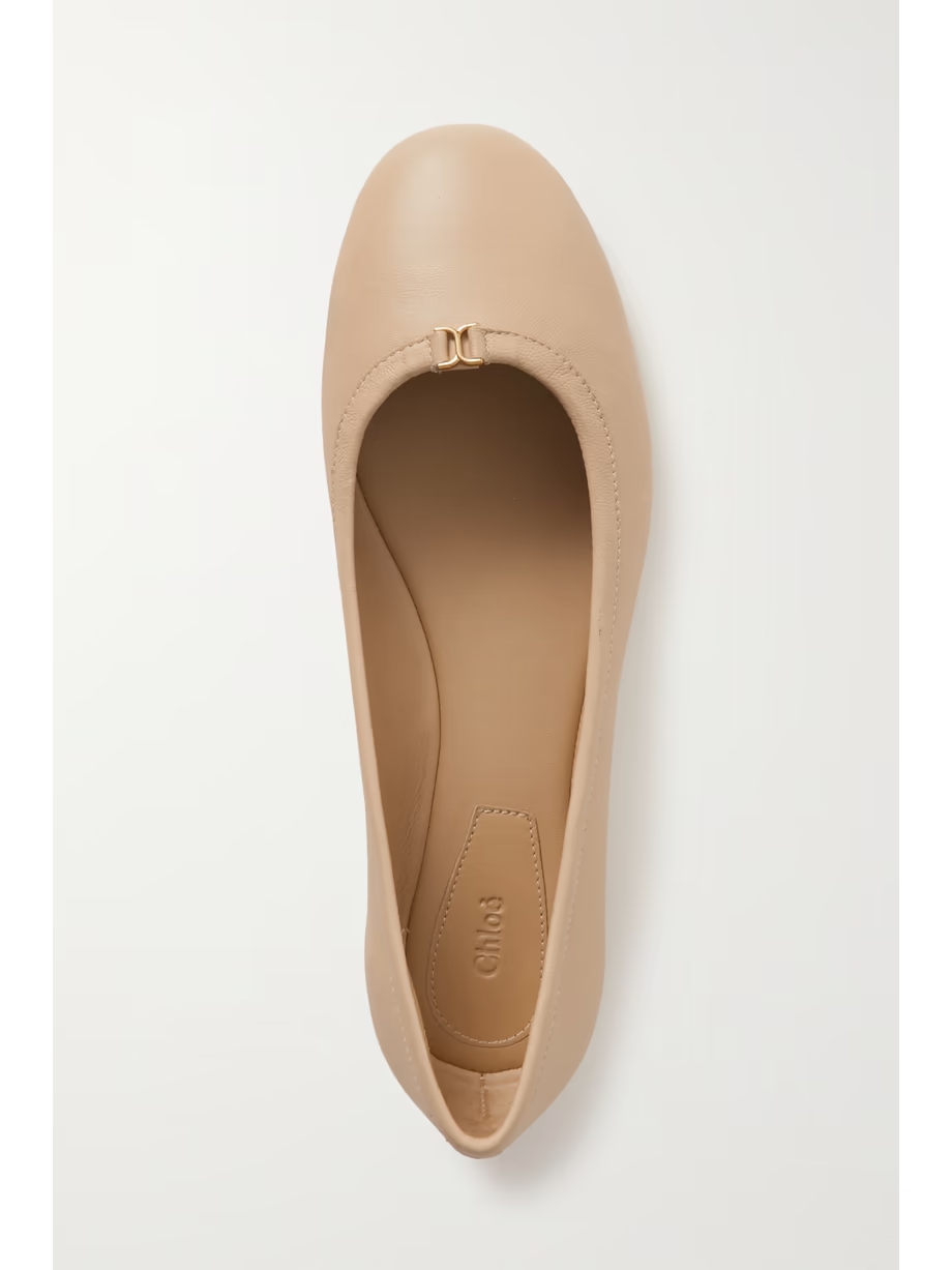 + NET SUSTAIN Marcie embellished leather ballet flats