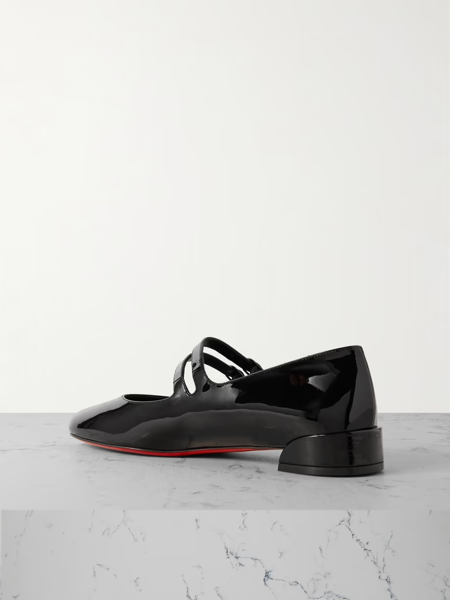 Sweet Jane patent-leather flats