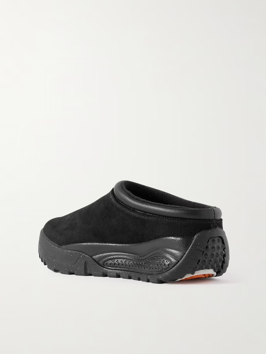 ACG Rufus leather-trimmed suede slip-on sneakers