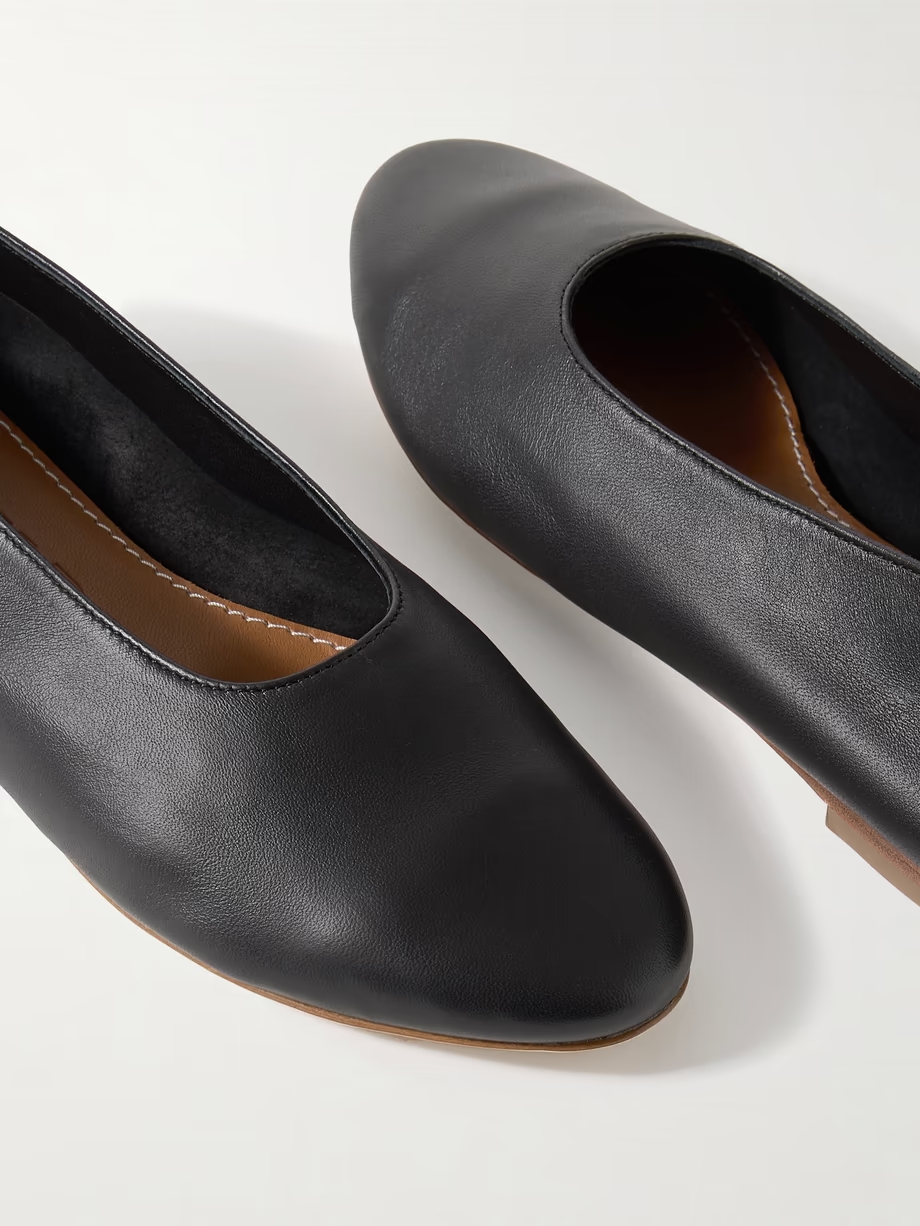 Alba leather ballet flats