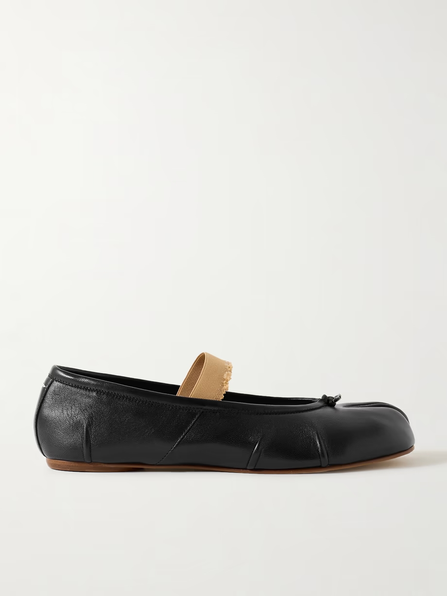 Tabi split-toe leather ballet flats