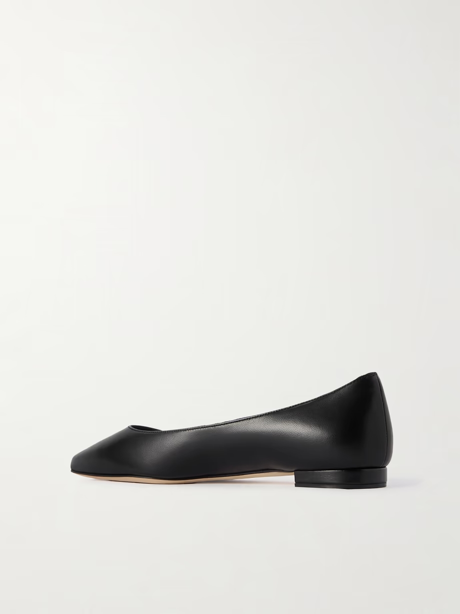 Kietta leather point-toe flats