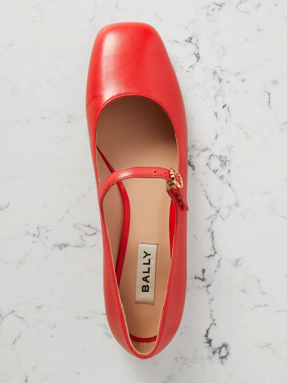 Banya leather Mary Jane ballet flats