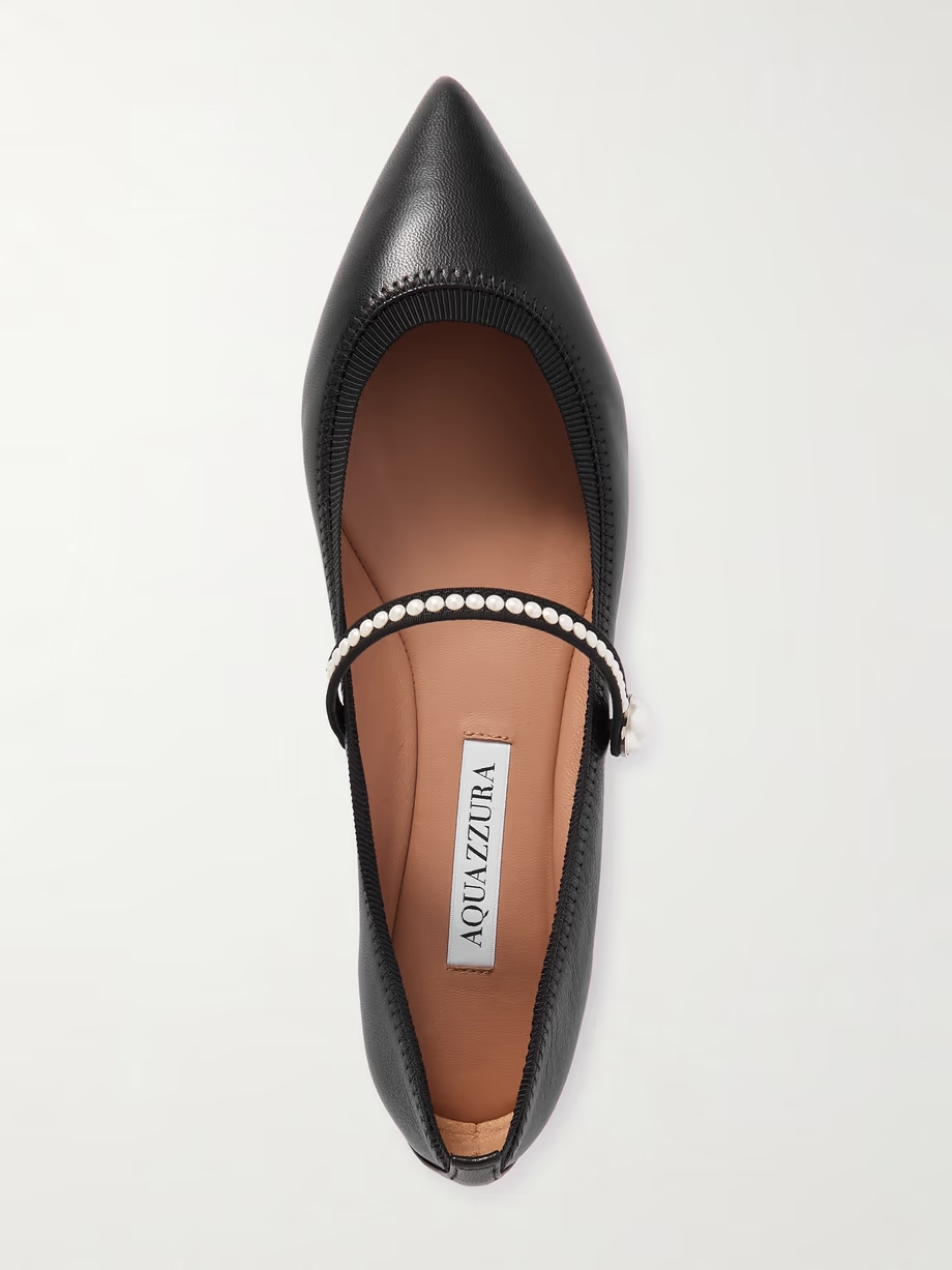 Romy embellished leather flats