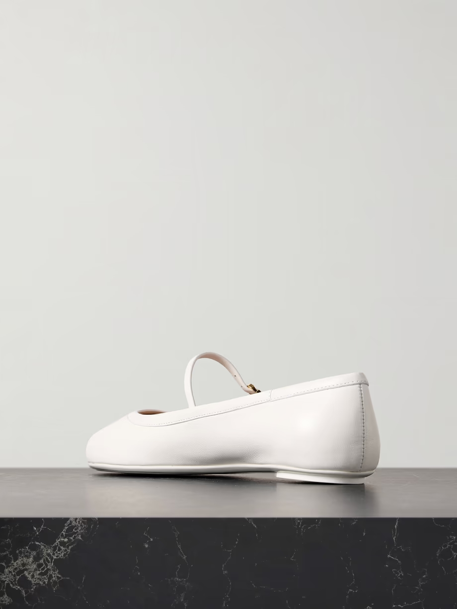 Carla leather Mary Jane ballet flats