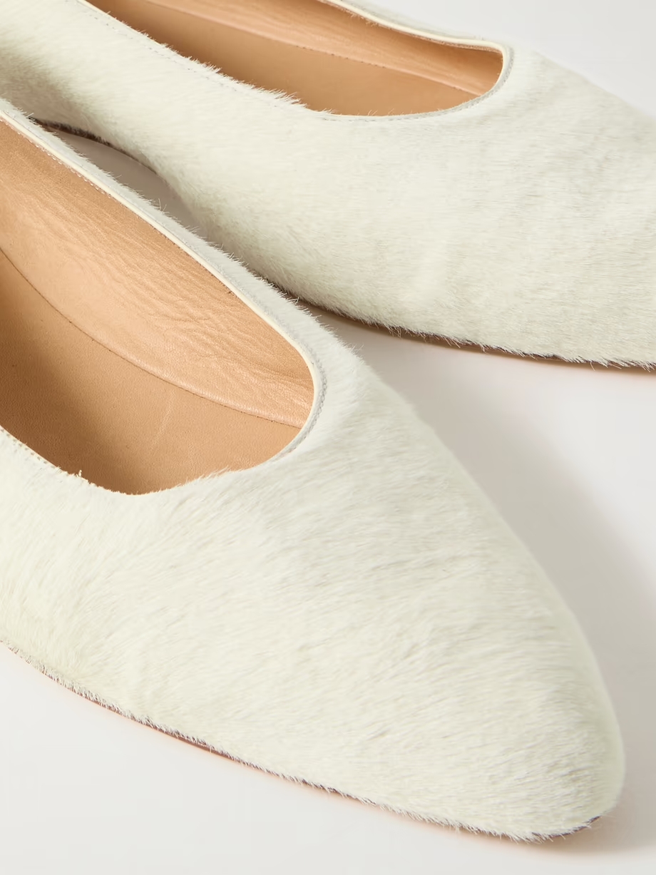 Andre calf hair ballet flats