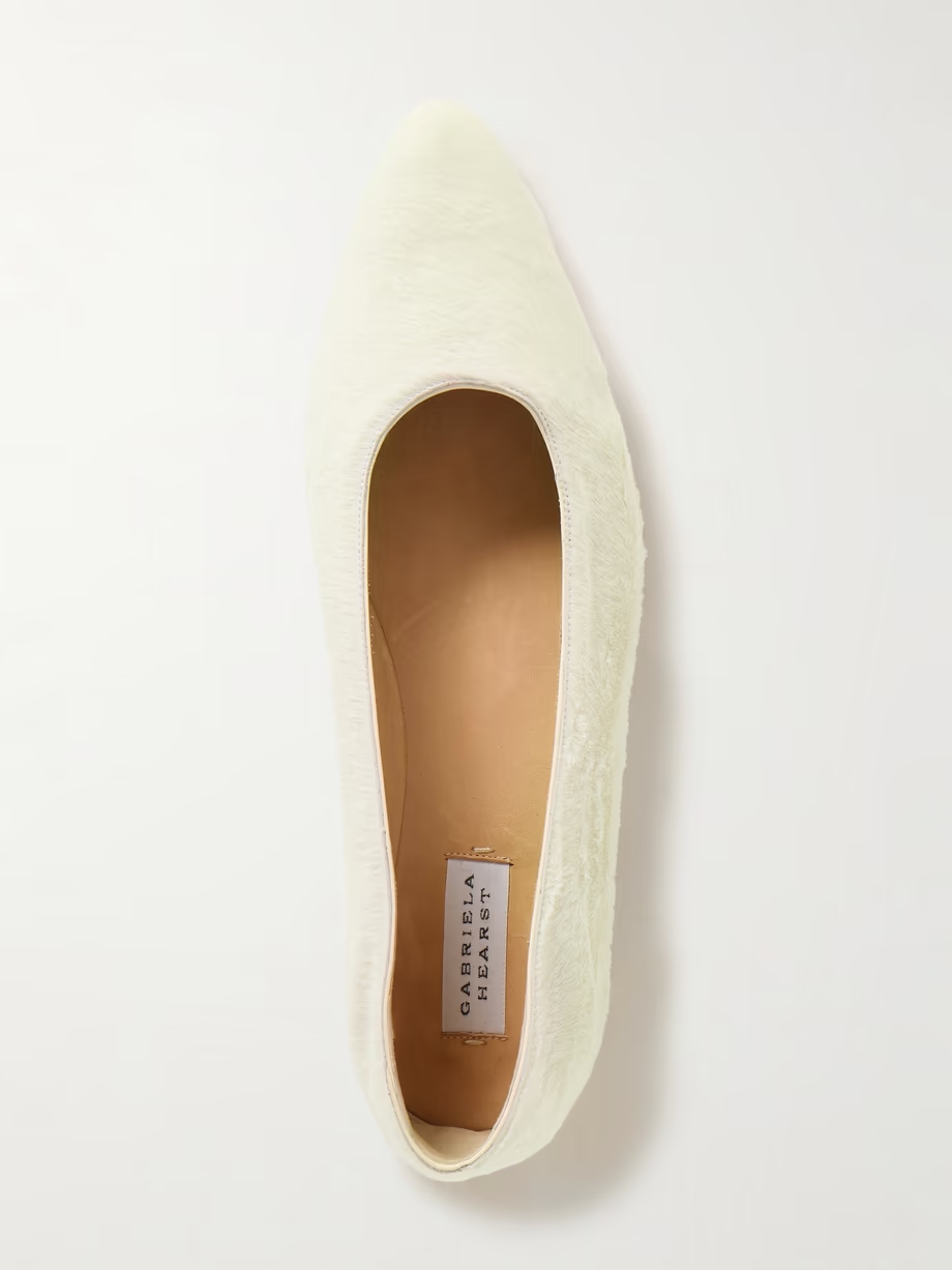 Andre calf hair ballet flats