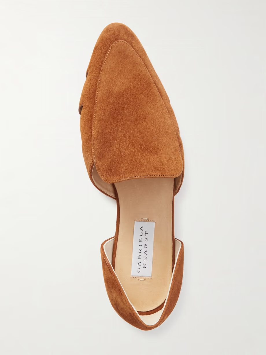 Rory cutout suede flats