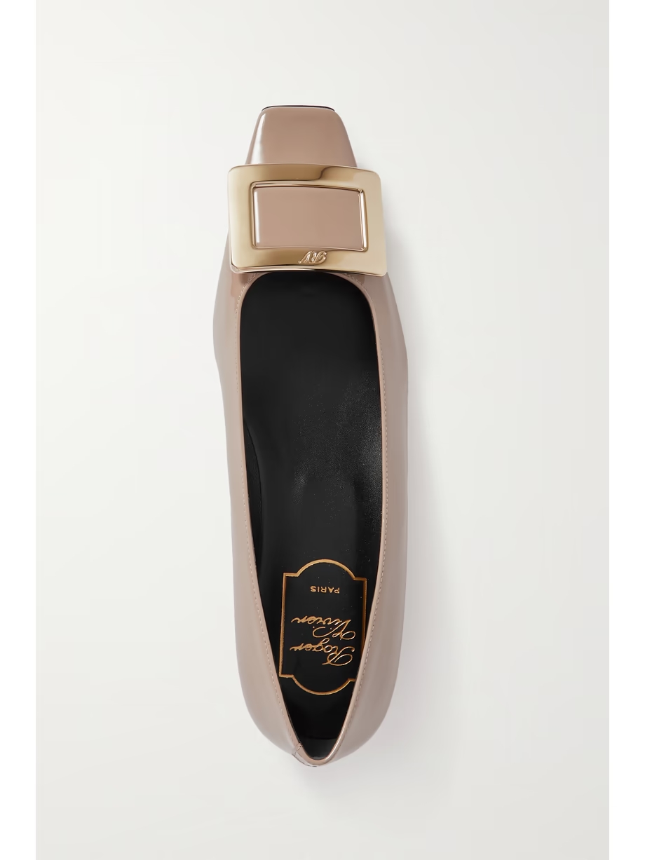 Belle Vivier patent-leather ballet flats