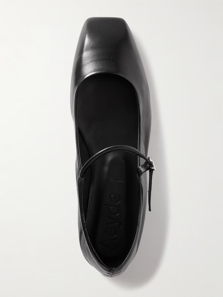 Uma leather Mary Jane ballet flats