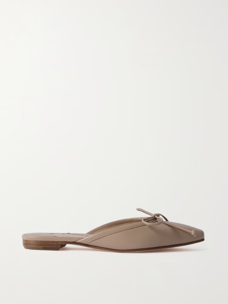 Ballerimu leather point-toe mules