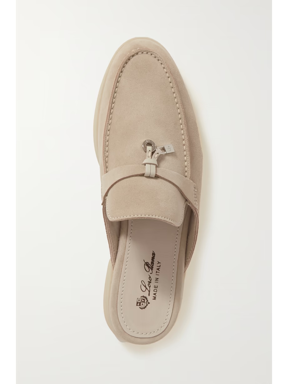 Babouche Charms Walk suede slippers